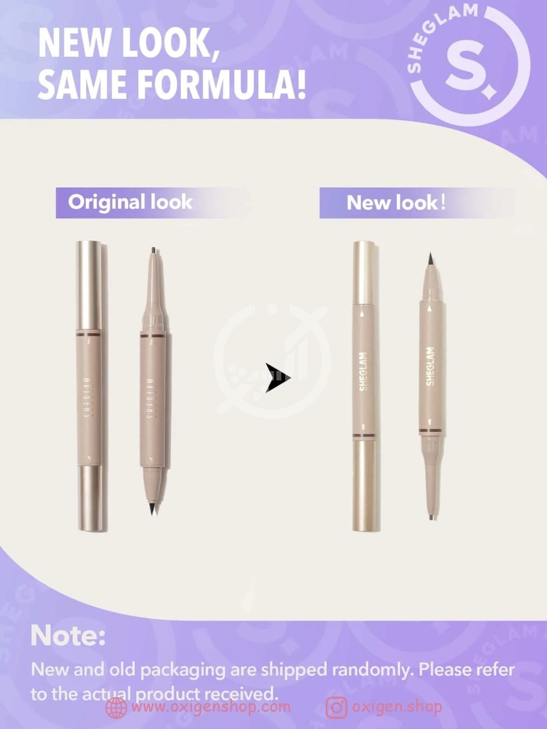 مداد ابرو دو سر شیگلم مدل ON DEMAND مداد ابرو دو سر شیگلم مدل ON DEMAND